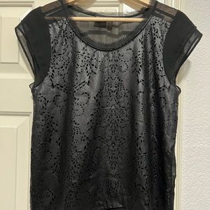 Zara Black Short Sleeve Blouse - Size S In Great Condition